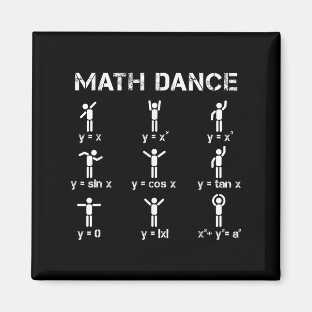 Imã Funções algébricas da dança matemática Camisa de p (Frente)