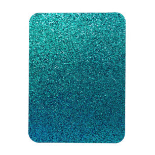 Ímã Fundo Azul Azul Turquoise Faux Azul