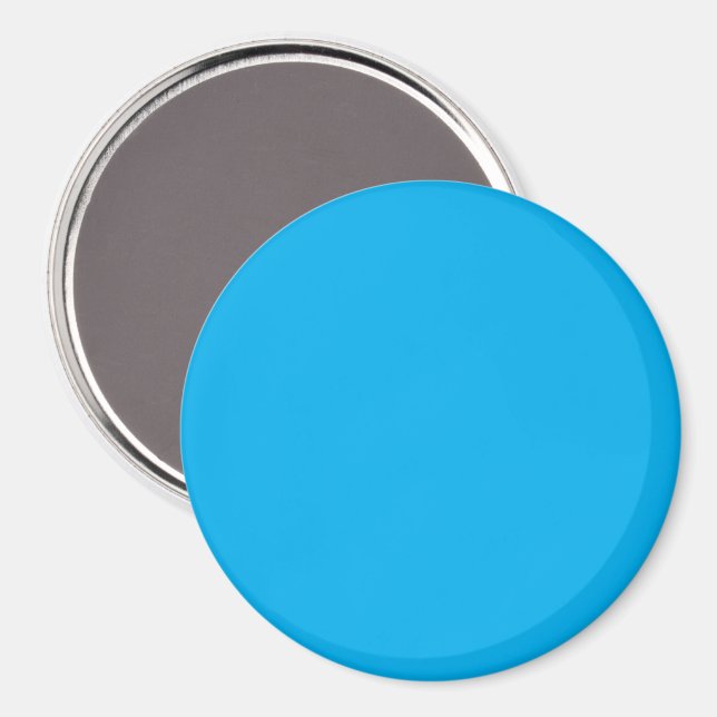 Imã Fundo azul brilhante sólido (Front/Back)
