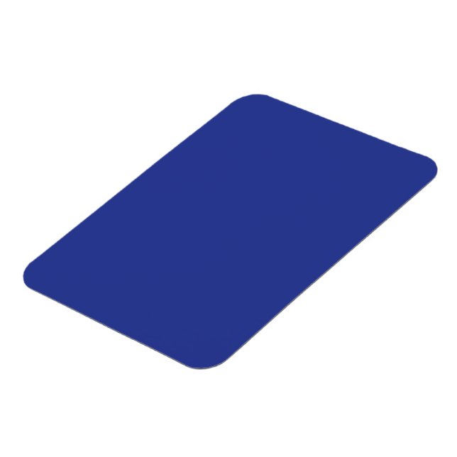 Ímã Fundo Azul Escuro Sólido | Design Minimalista Ousa (Left Side)