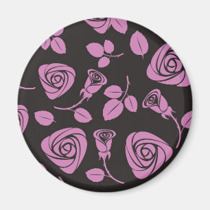 Imã Fundo cor-de-rosa floral