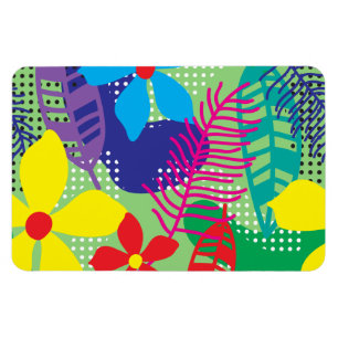 Ímã Fundo de flores coloridas