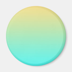Imã Fundo Gradiente Pastel Turquesa Amarelo