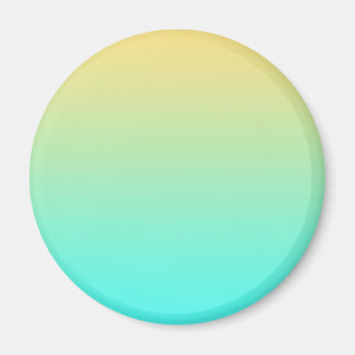 Imã Fundo Gradiente Pastel Turquesa Amarelo