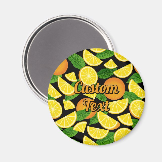 Imã Fundo Laranja (Front/Back)