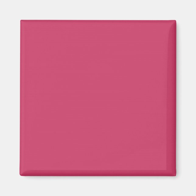 Imã Fundo Personalizado Cor-de-Rosa Brilhante Fuchsia  (Frente)