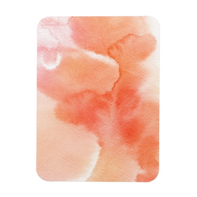 Ímã fundo pintado manualmente com abstrato d aquarela (Vertical)