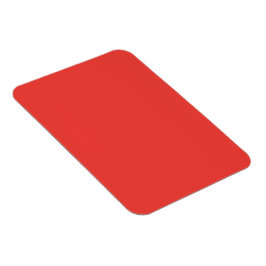Ímã Fundo Vermelho Sólido e Ousado