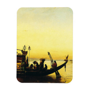 Ímã Funeral de uma múmia no Nilo por Frederick Arthur