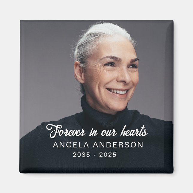 Imã Funeral Personalizada do tributo Memorial Personal (Frente)