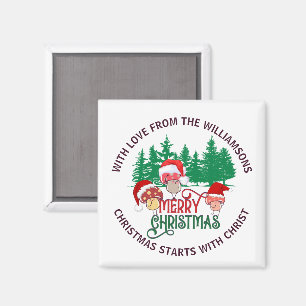 Imã Fungo FELIZ NATAL Cristão Fofo