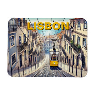 Ímã Funicular de Lisboa Portugal Viagem Bica
