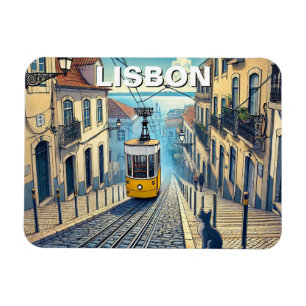 Ímã Funicular de Lisboa Portugal Viagem Bica