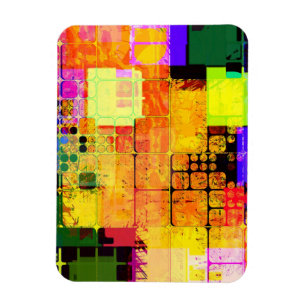 Ímã Funky Geométrico Multicolor Design