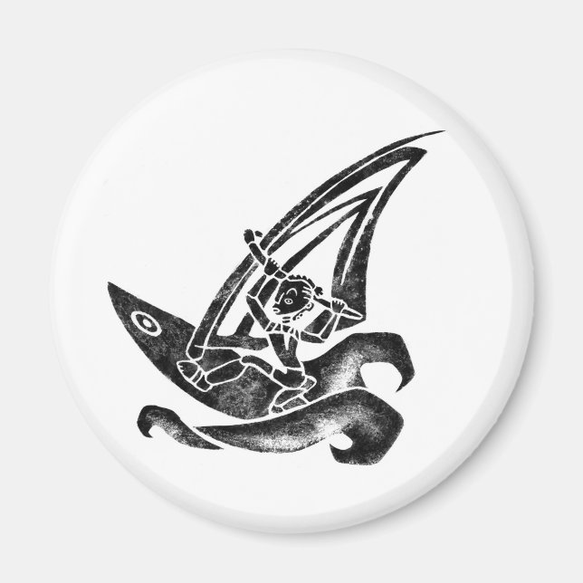 Imã Funky Windsurfer (Frente)