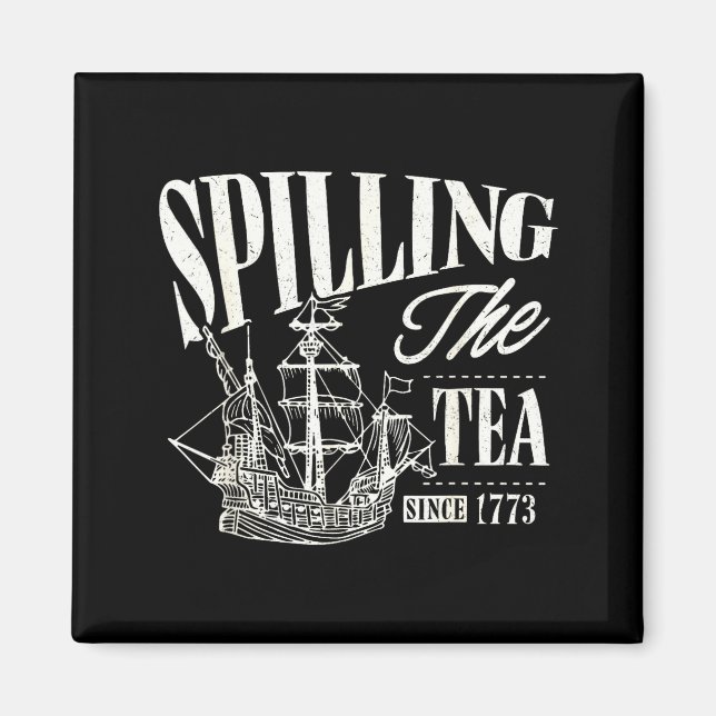 Imã Funny 4th Of July Slling The Tea Since 1773  (Frente)