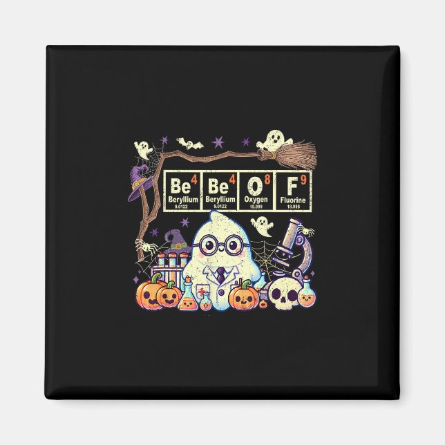 Imã Funny 67 Meme Math Teacher 6 7 Halloween Square Ro (Frente)