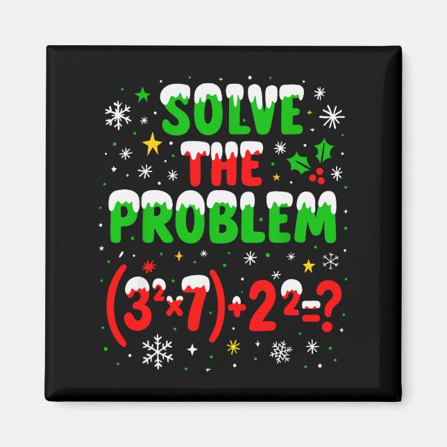 Imã Funny 67 Meme Pemdas Elementary Math Teacher 6 7 C (Frente)