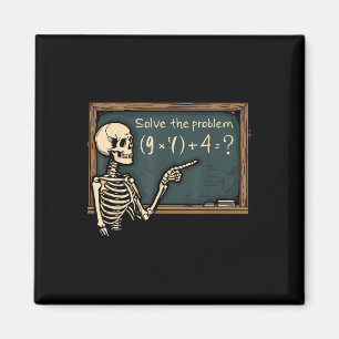 Imã Funny 67 Meme Piada Brainrot Halloween Esqueleto T