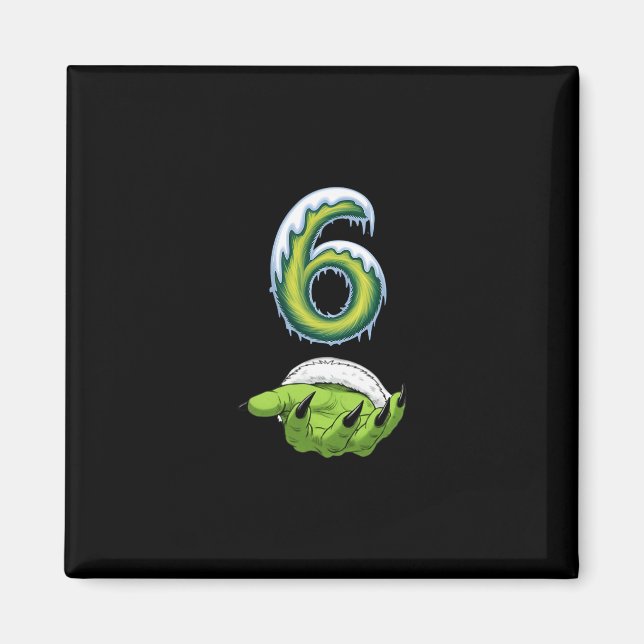 Imã Funny 67 Meme Six Seven Scary Monster Hands Christ (Frente)