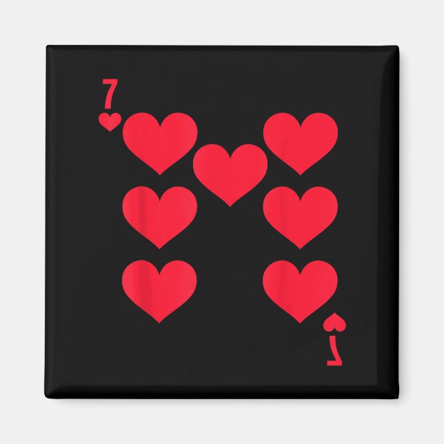 Imã Funny 6 7 Of Hearts Matching 67 Meme Couple Valent (Frente)