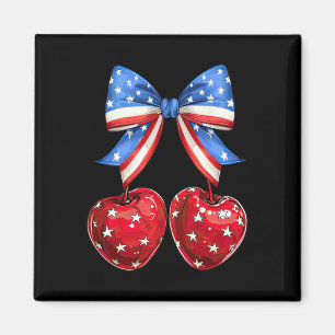 Imã Funny American Flag Cherry Coquette Arco 4 De Julh