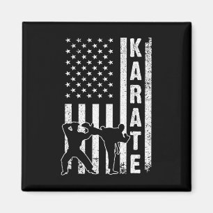 Imã Funny American Flag Karate Art For Men Women Karat