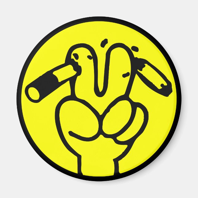 Imã Funny Anti Smoking ⚠ Sinal Tailandês ⚠ (Frente)