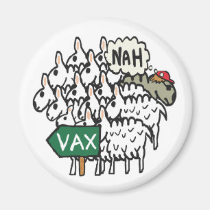 Imã Funny Anti Vax Sheep