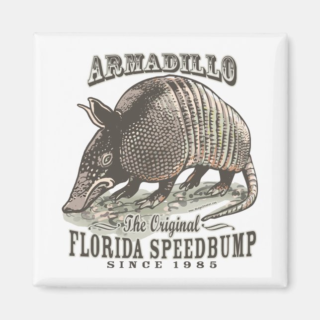 Imã Funny Armadillo Speedbumps por Mudge Studios (Frente)