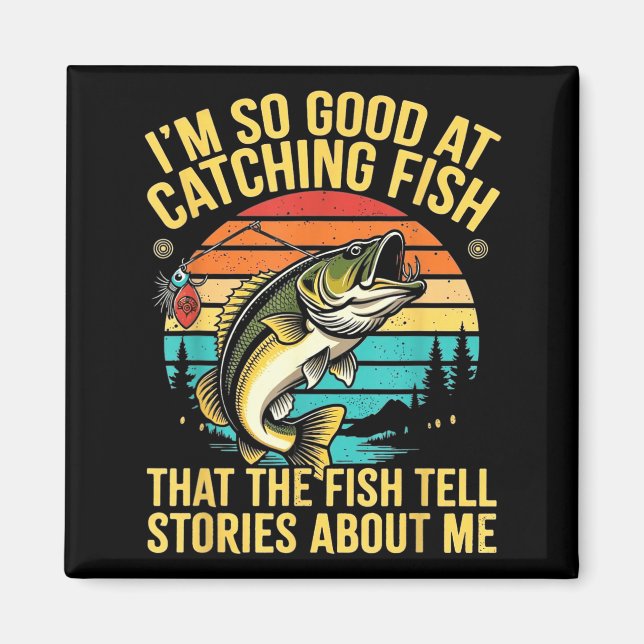 Imã Funny B Fishing Quote Angler Snnerbait Lure Humor  (Frente)