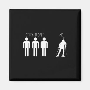Imã Funny Biathlete For Cross-country Skiing Superspri
