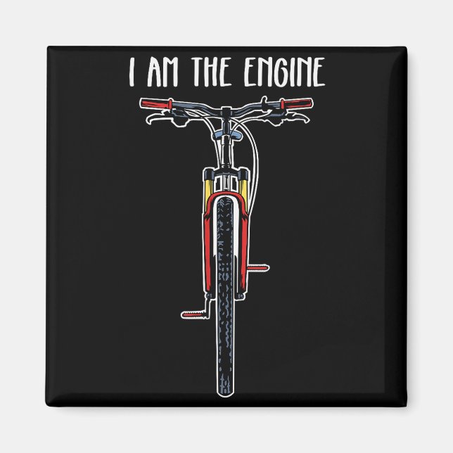Imã Funny Bicycle I Am The Engine  (Frente)