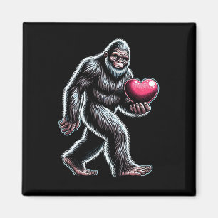 Imã Funny Bigfoot Sasquatch Coração Homens Crianças Me