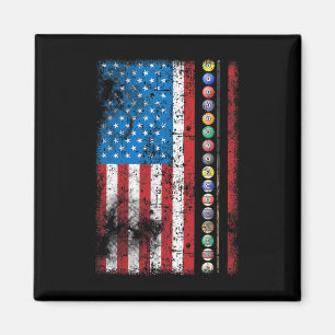 Imã Funny Billiards Pool Hall Snooker Vintage American