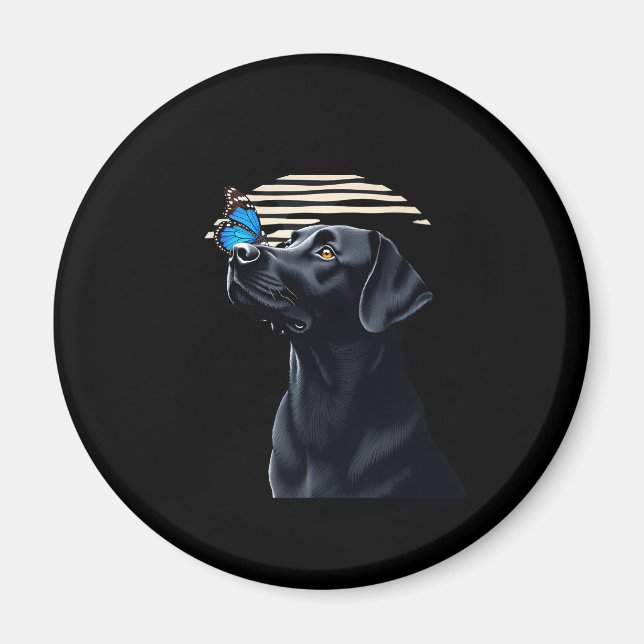 Imã Funny Black Labrador Retriever Lab Proprietário De (Frente)