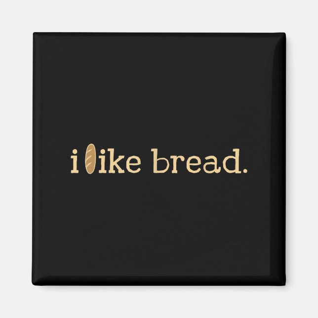 Imã Funny Bread Lover Minimalist Sourdough Baking  (Frente)