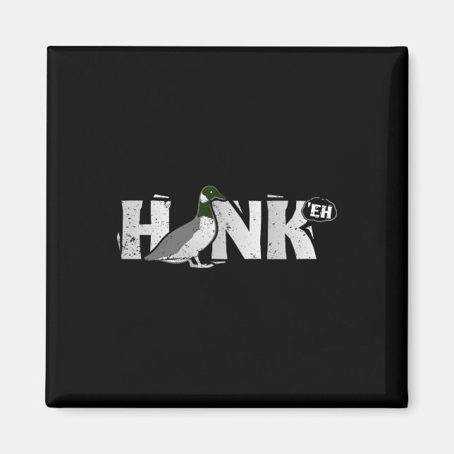 Imã Funny canadense Goose Geese Honk North Bird Huntin (Frente)