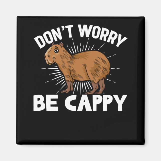 Imã Funny Capybara Owner Capybara Pet (Frente)