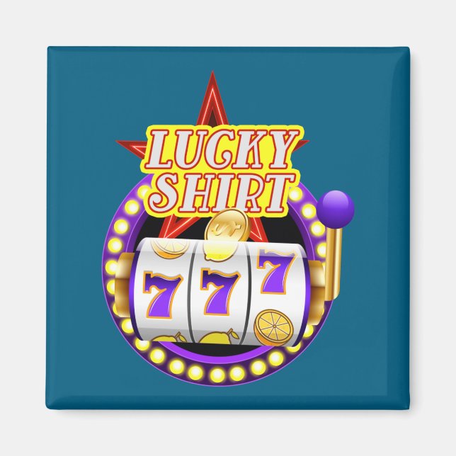 Imã Funny Casino Slot Machine Jackt Lucky  (Frente)