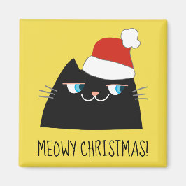 Imã Funny Cat Christmas