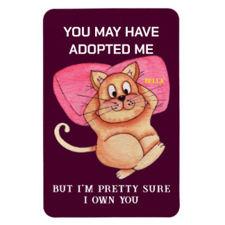 Ímã Funny Cat Pun Magnet - Kitchen Fridge Meme Gift