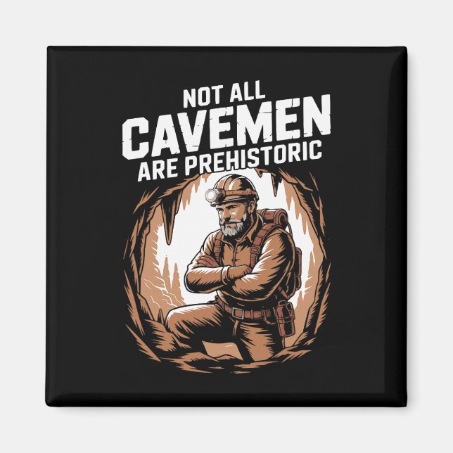 Imã Funny Caving Spelunking Potholing Climbing Rescue  (Frente)