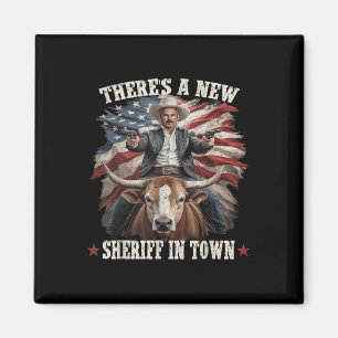 Imã Funny Chad Bianco Cowboy Bianco Para O Gov Da Cali