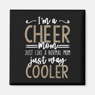 Imã Funny Cheerleading Mother Leopard Cheetah Print Ch