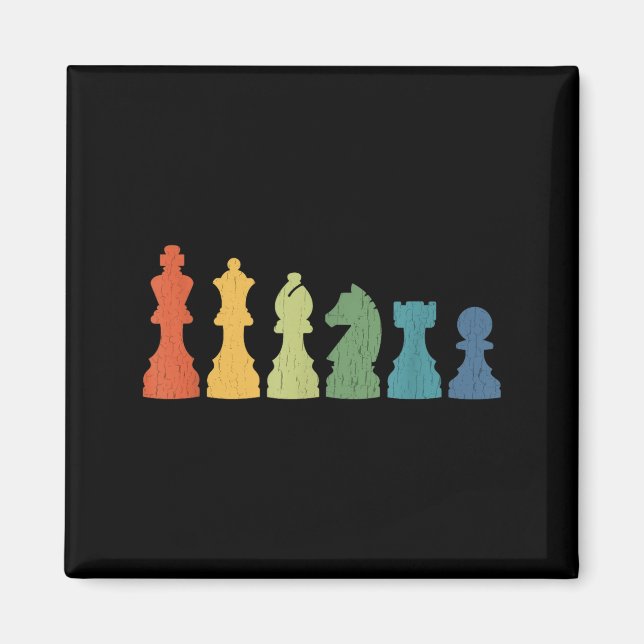 Imã Funny Chess Eces Board Game Lover Player Themed Ch (Frente)