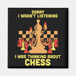 Imã Funny Chess Quote Gift for Chess Players & Lovers