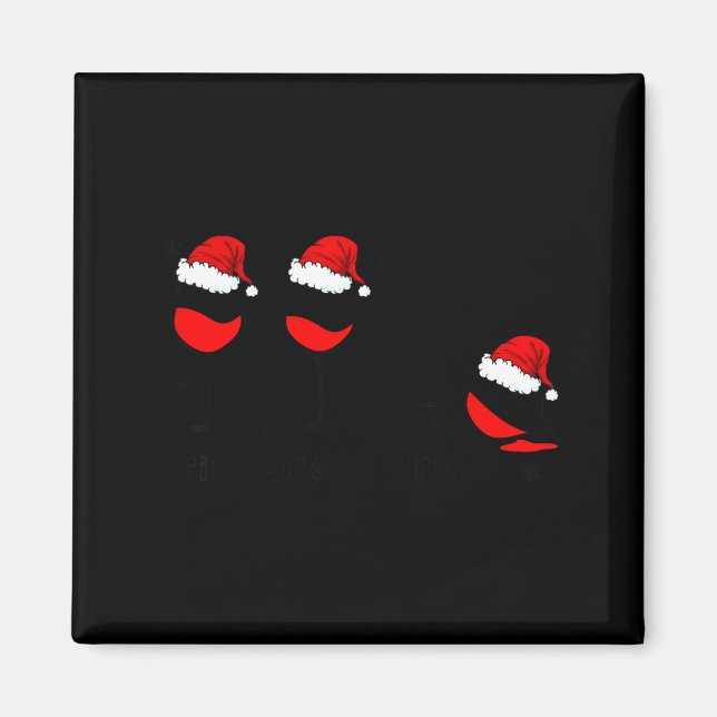 Imã Funny Christmas Drink Drank Drunk Xmas Holiday  (Frente)