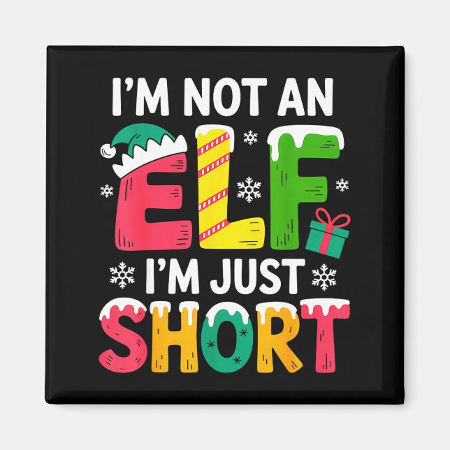 Imã Funny Christmas Family Pajamas I'm Not An Elf I'm  (Frente)