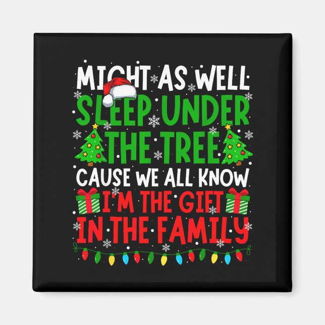 Imã Funny Christmas Saying Retro Xmas Sarcastic Men Wo (Frente)